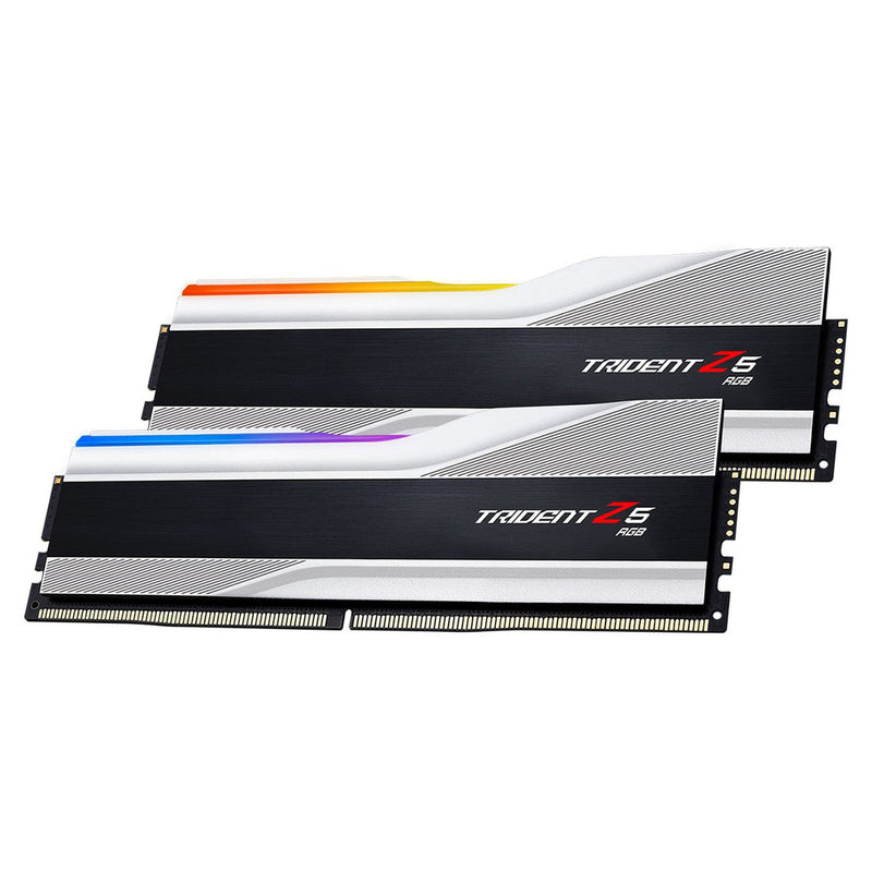 G.Skill Trident Z5 RGB 32Go (2 x 16Go) DDR5 6400 MHz CL32 - Argent