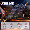ATTACK SHARK X68 HE BLACK Contour (Magnetic Switch) Casablanca