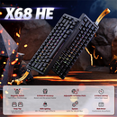 ATTACK SHARK X68 HE BLACK (Magnetic Switch) Casablanca