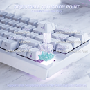 ATTACK SHARK X68 Pro HE White Contours (Magnetic Switch) Casablanca