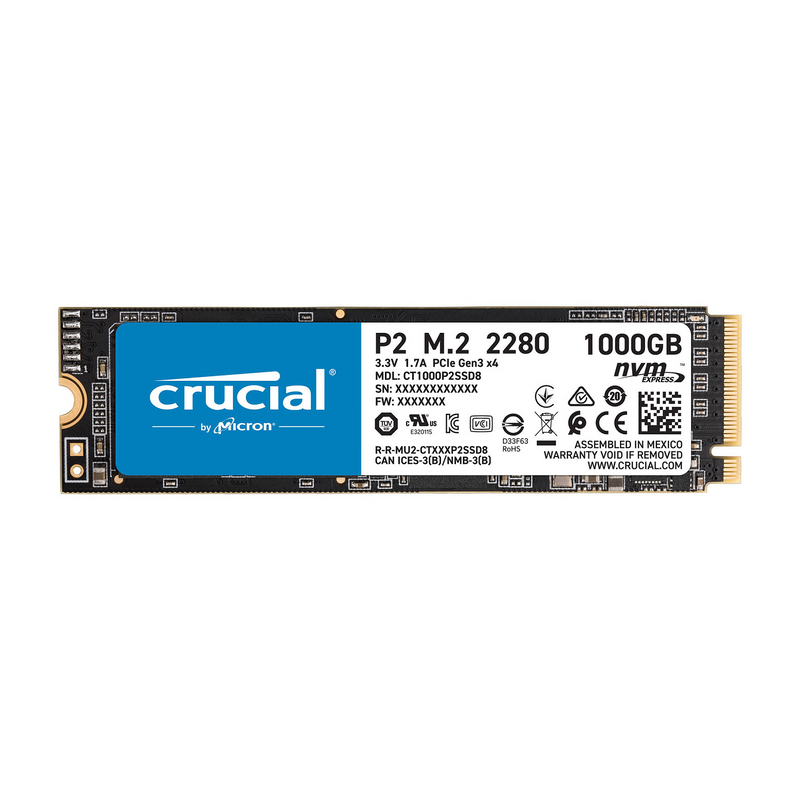 Crucial P2 M.2 PCIe NVMe 1TB