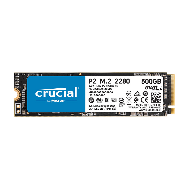 Crucial P2 M.2 PCIe NVMe 500GB