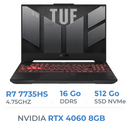 ASUS TUF GAMING A15 FA507NV-LP031W AMD Ryzen R7 7735HS/16GB/512GB SSD/RTX4060 8GB/15.6'' 144Hz Prix Maroc