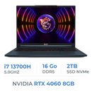 MSI Stealth 16 Studio A13VF i7-13700H/16GB/2TB SSD/RTX4060 8GB/16'' 240Hz IPS