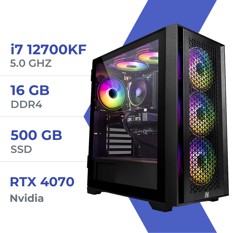 PC Gamer Techspace i7 12700KF/500 SSD/16GB/RTX 4070