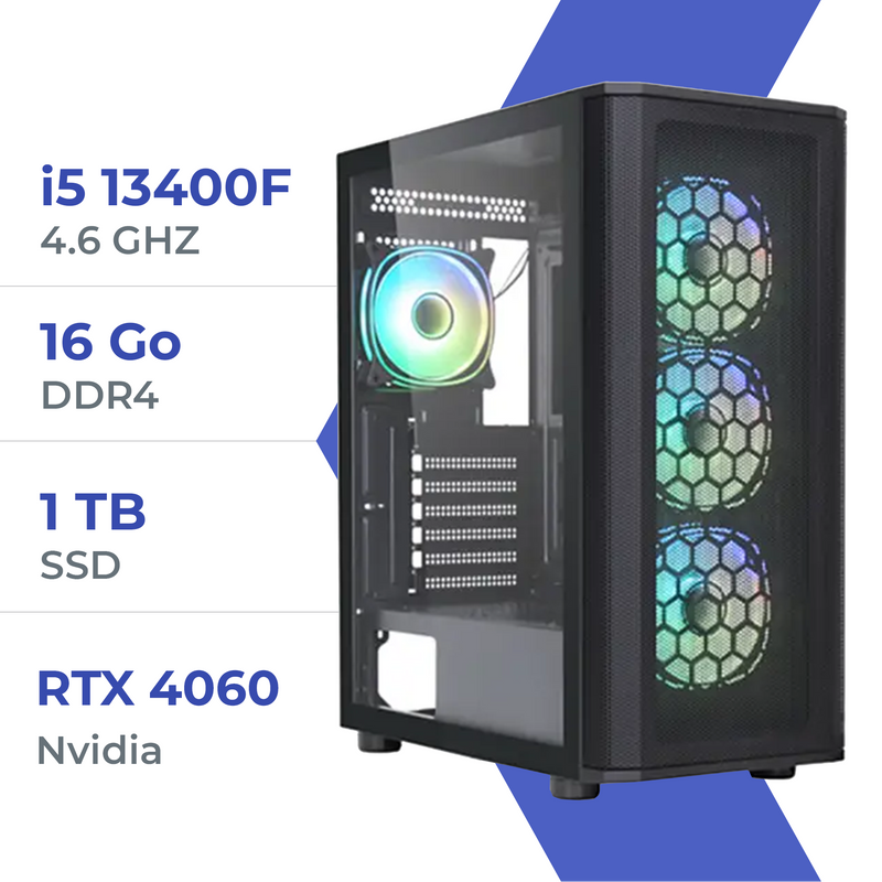 PC Gamer Techspace i5 13400F/1TB SSD/16GB/RTX 4060