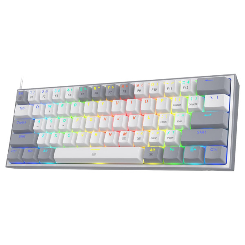 Redragon K617 Fizz 60% RGB Red Switches (White/Gray) Prix Maroc