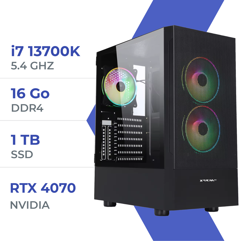 PC Gamer Techspace i7 13700K/1TB SSD/16GB/RTX 4070