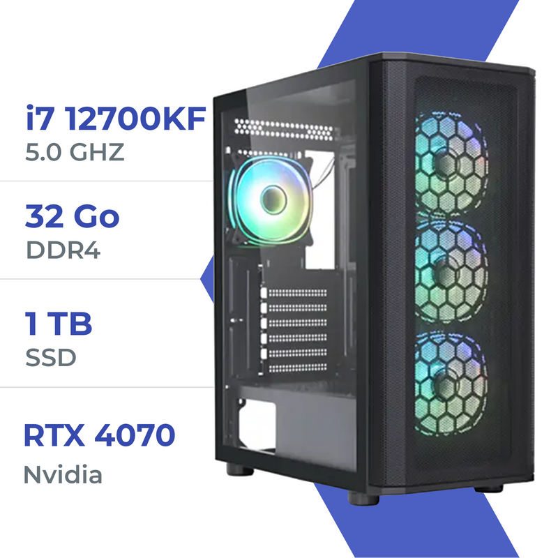 PC Gamer Techspace i7 12700KF/1TB SSD/32GB/RTX 4070