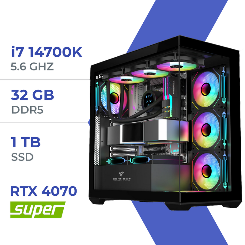 PC Gamer Techspace i7 14700K/1TB SSD/32GB/RTX 4070 SUPER