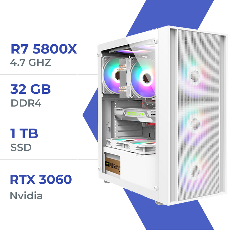 PC Gamer Techspace Ryzen 7 5800X/1TB SSD/32GB/RTX 3060