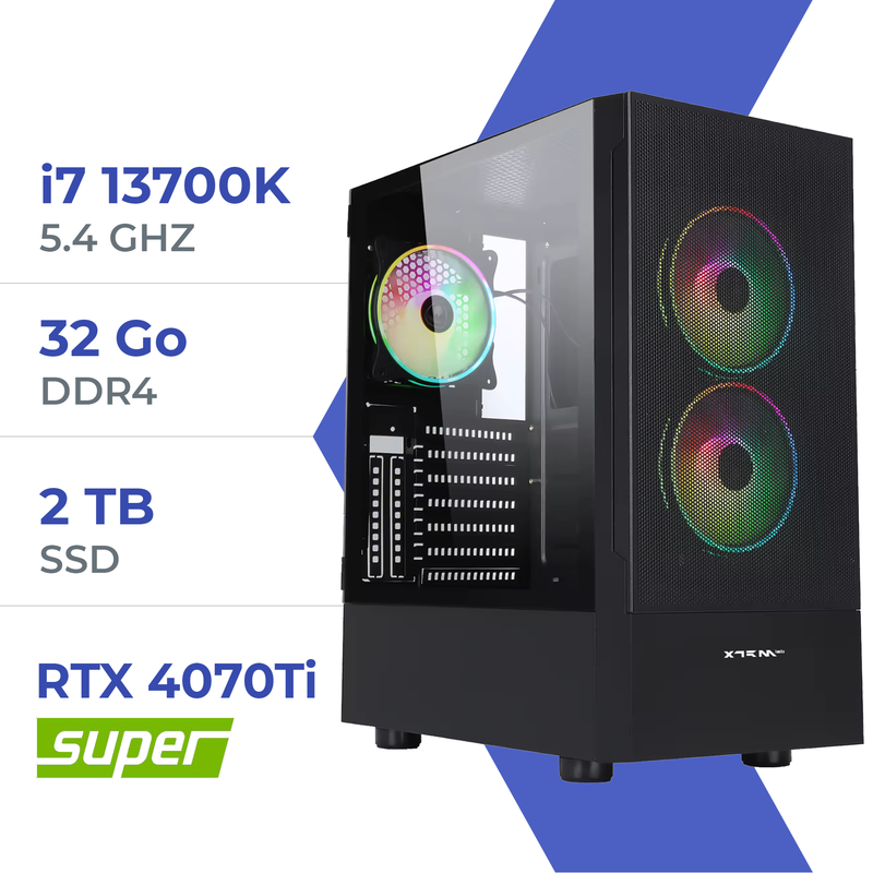 PC Gamer Techspace i7 13700K/2TB SSD/32GB/RTX 4070Ti SUPER