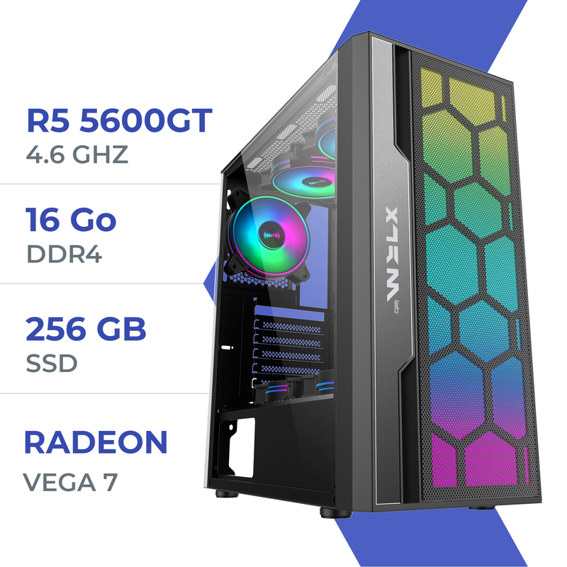 PC Gamer Techspace Ryzen 5 5600GT/256GB SSD/16GB/Radeon Vega7