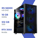 PC Gamer Techspace Ryzen 5 5600X/500GB SSD/16GB/RTX 3050 6GB