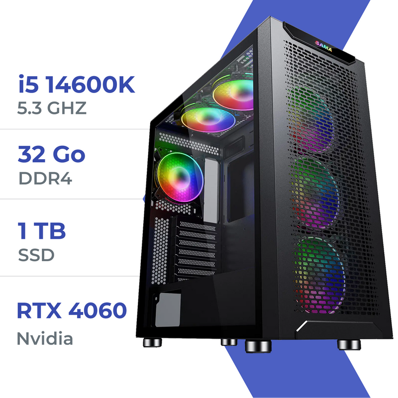 PC Gamer Techspace i5 14600K/1TB SSD/32GB/RTX 4060