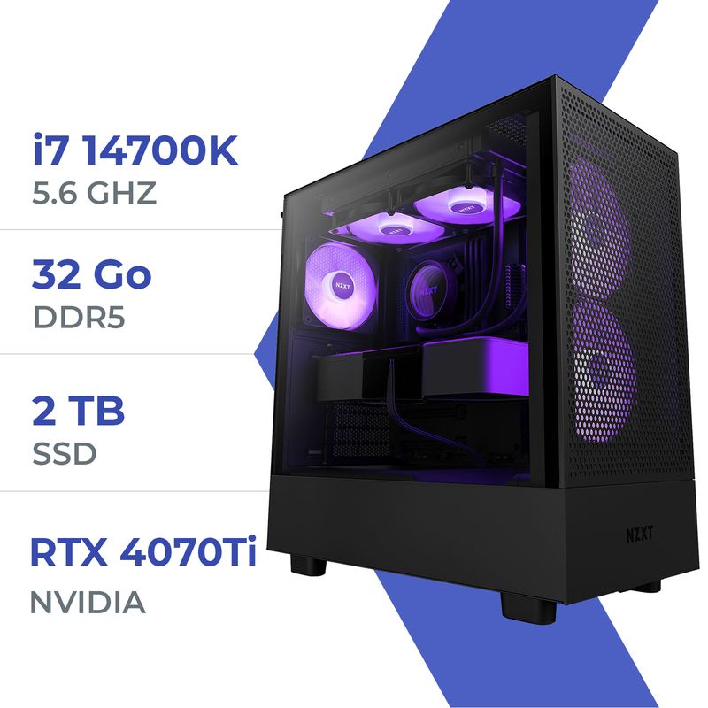 PC Gamer Techspace i7 14700K/2TB SSD/32GB/RTX 4070Ti