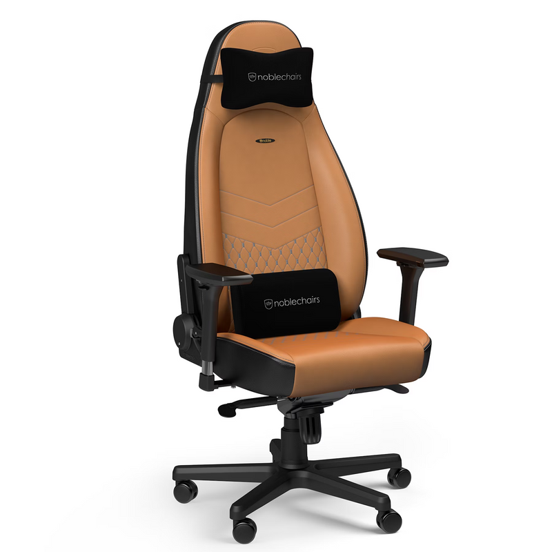 Noblechairs ICON Real Leather Cognac/Black Prix Maroc