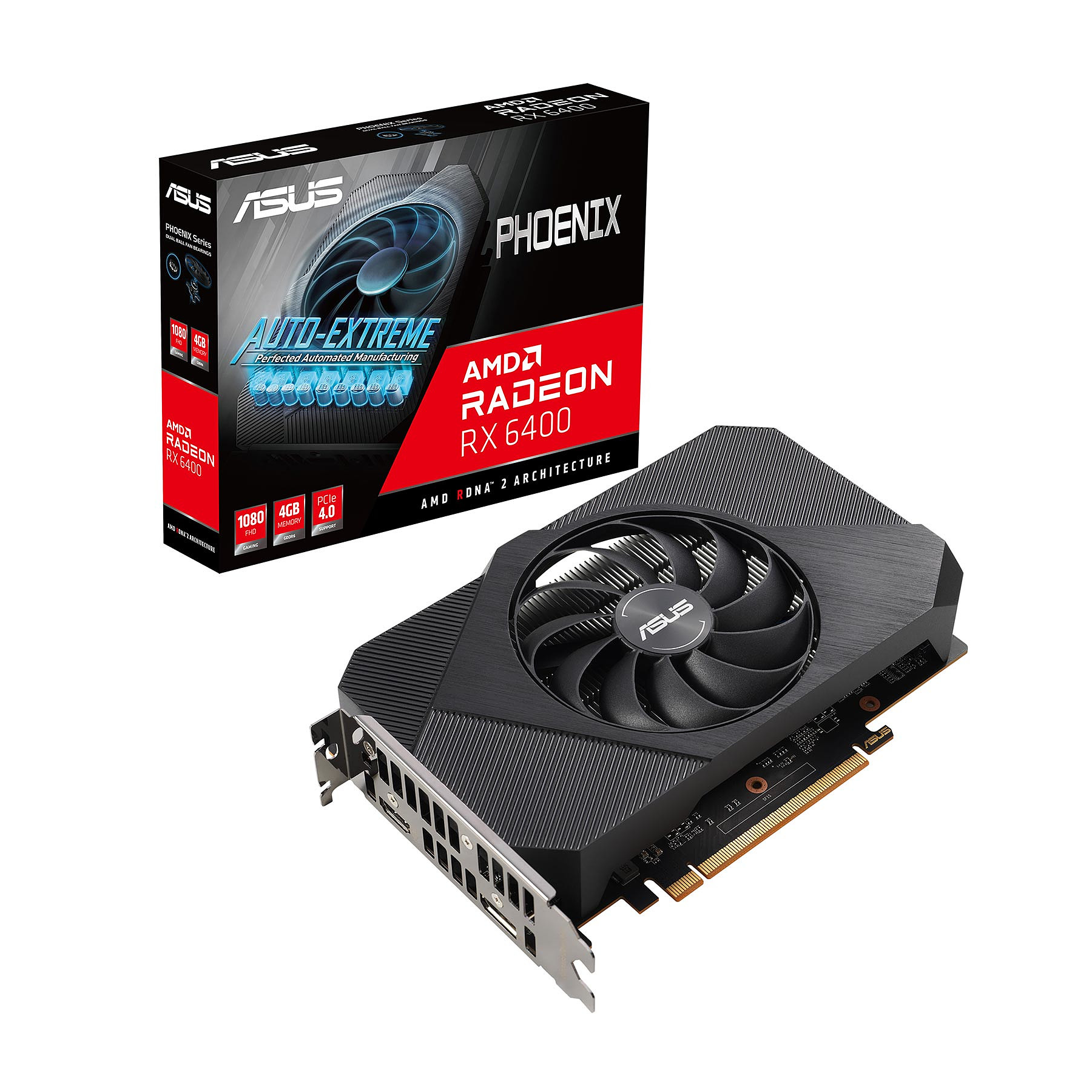 ASUS Radeon RX 6400 Phoenix 4GB GDDR6 Prix Maroc - Techspace.ma