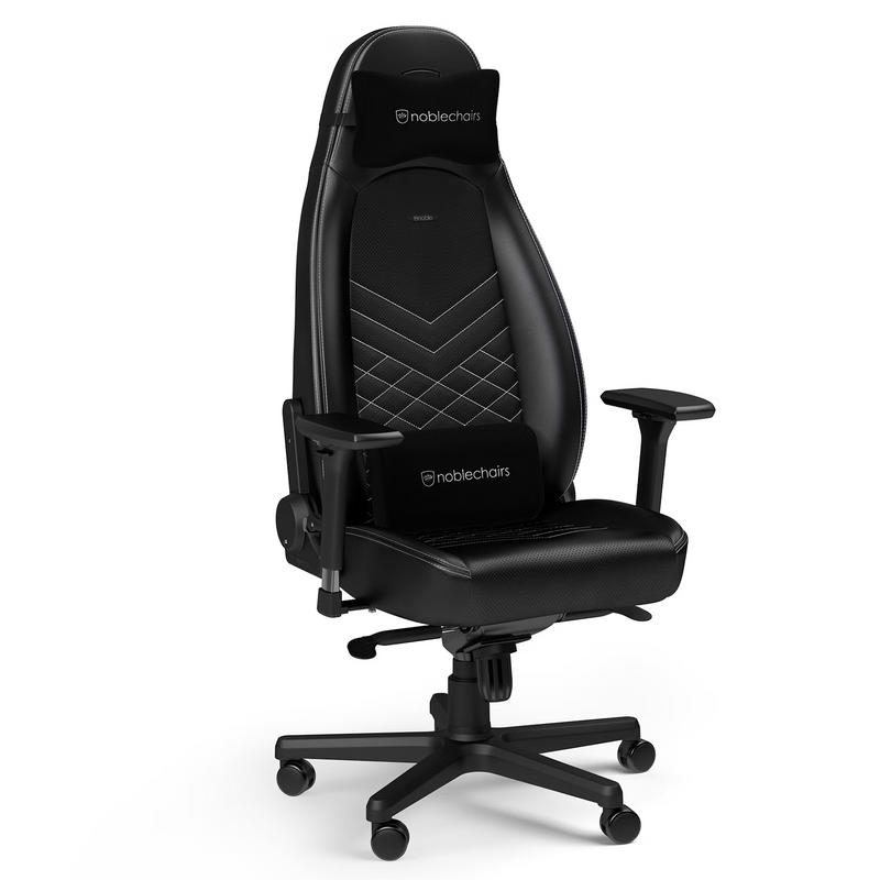 Noblechairs ICON Black/Platinum White Prix Maroc