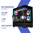 PC Gamer Techspace Ryzen 9 9900X3D/1TB SSD/32GB/RTX 5070Ti