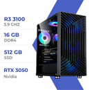 PC Gamer Techspace Ryzen 3 3100/16GB/512GB SSD/RTX 3050 6GB