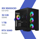 PC Gamer Techspace Ryzen 9 9900X3D/1TB SSD/32GB/RTX 5080