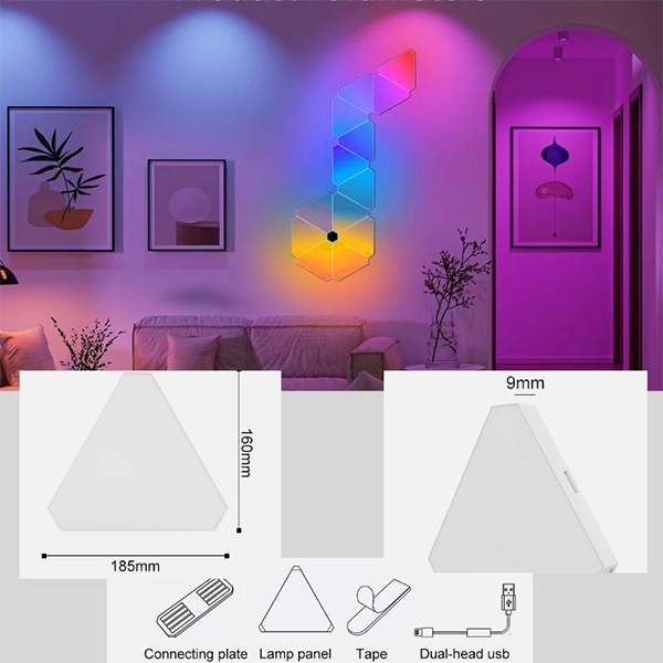 Smart Triangle Wall Lights ( 6 pièces ) maroc prix 