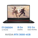 KATANA GF76 12UC-414XPL i7-12650H/8 Go/512 Go SSD/RTX3050 /17,3" FHD 144 Hz