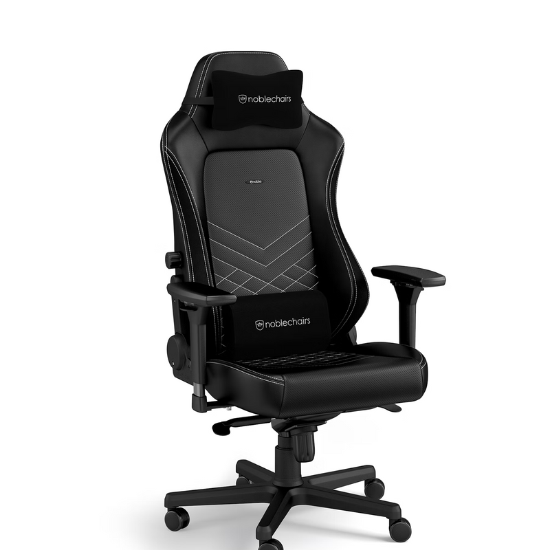 Noblechairs HERO Black/Platinum White Prix Maroc