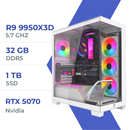 PC Gamer Techspace Ryzen 9 9950X3D/1TB SSD/32GB/RTX 5070