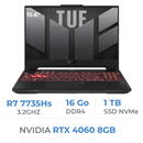 ASUS TUF GAMING A15 TUF507NV AMD Ryzen R7 7735HS