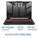 ASUS TUF GAMING A15 TUF507NV-LP018 AMD Ryzen R7 7735HS/16GB/512GB SSD/RTX4060 8GB/15.6'' 144Hz Prix Maroc