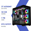 PC Gamer Techspace i7 14700KF/1TB SSD/32GB/RTX 5070Ti