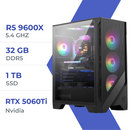 PC Gamer Techspace R5 9600X/1TB SSD/32GB/RTX 5060Ti 16GB