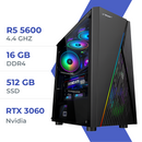 PC Gamer Techspace Ryzen 5 5600/512GB SSD/16GB/RTX 3060