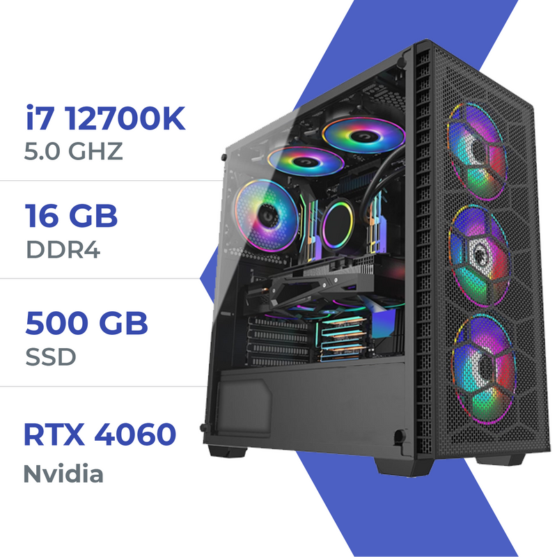 PC Gamer Techspace i7 12700K/500GB SSD/16GB/RTX 4060