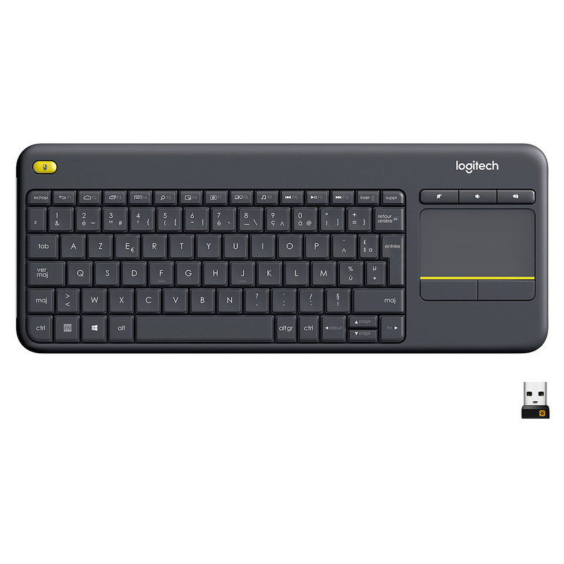 Logitech Wireless Touch Keyboard K400 Plus (Noir)