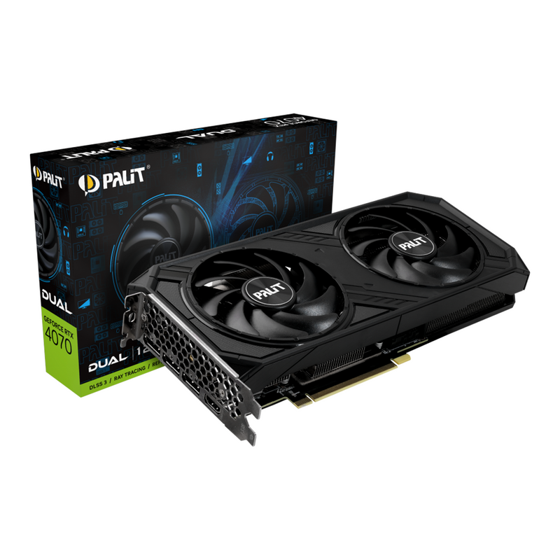 Palit GeForce RTX 4070 DUAL 12GB GDDR6X Prix Maroc