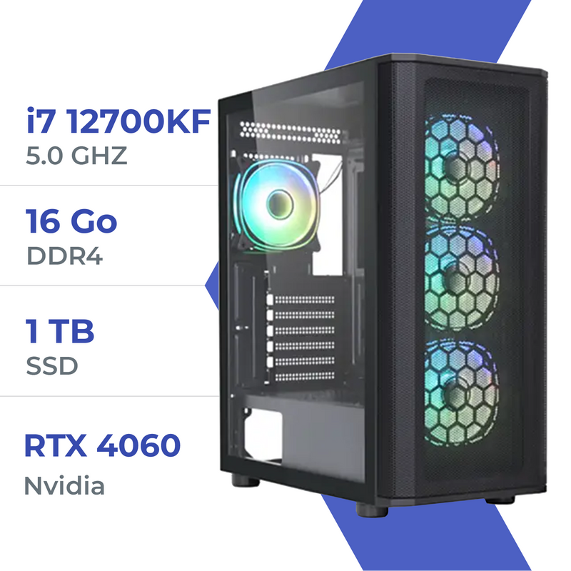 PC Gamer Techspace i7 12700KF/1TB SSD/16GB/RTX 4060