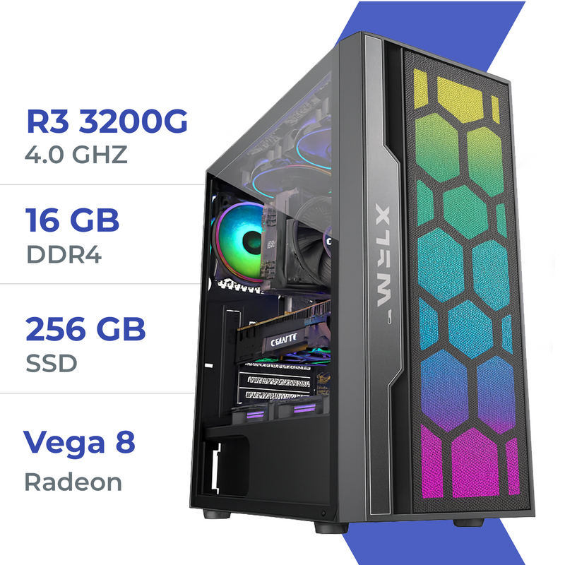 PC Gamer Techspace Ryzen 3 3200G/16GB/256GB SSD/Radeon Vega 8