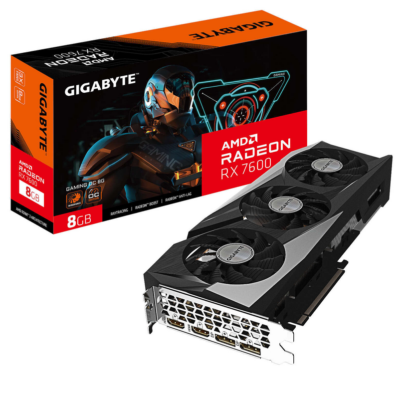 Gigabyte AMD Radeon RX 7600 Gaming OC 8GB GDDR6 Prix Maroc