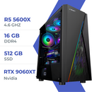 PC Gamer Techspace Ryzen 5 5600X/512GB SSD/16GB/RX 9060 XT 8GB