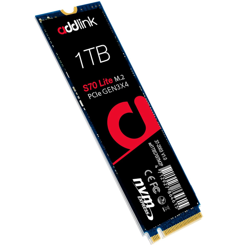 Addlink S70 Lite 1TB SSD M.2 PCle GEN3X4 Prix Maroc