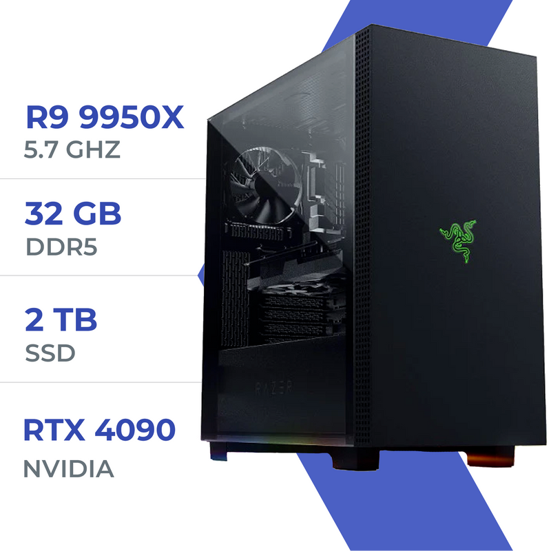 PC Gamer Techspace R9 9950X /2TB SSD/32GB/RTX 4090