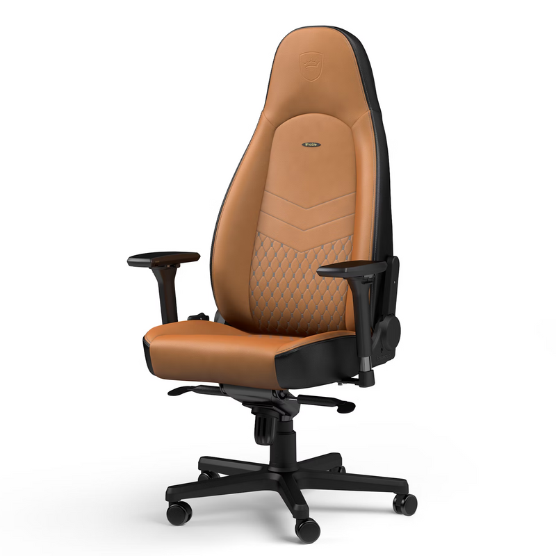 Noblechairs ICON Real Leather Cognac/Black Prix Maroc