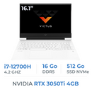HP Victus 16-d1021ns Intel Core i7-12700H/16GB/512GB SSD/RTX3050Ti 4GB/16.1'' 144Hz