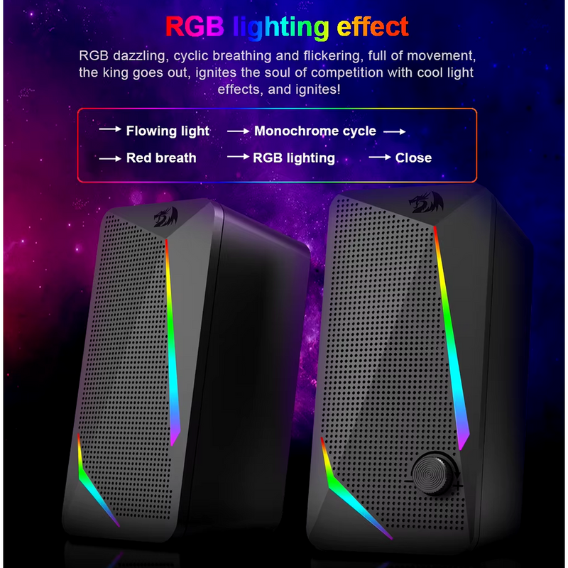 Redragon GS510 Waltz Gaming Speaker 2.0 Maroc Prix