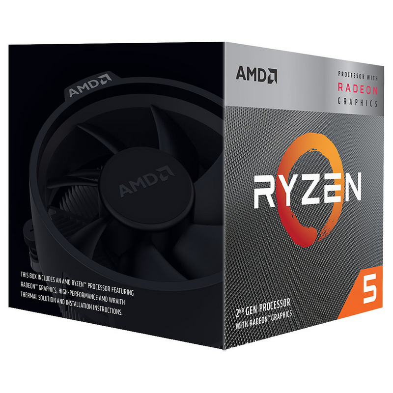 AMD Ryzen 5 3400G Wraith Spire Edition (3.7 GHz / 4.2 GHz) BOX Prix Maroc