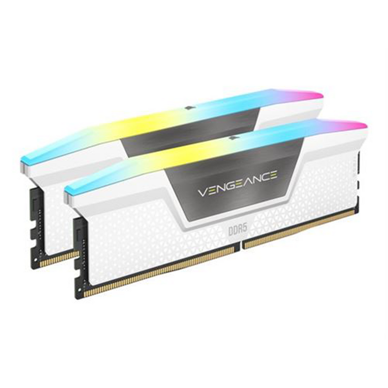 Corsair Vengeance RGB DDR5 32Go (2 x 16Go) 6200 Mhz CL36 - Blanc Prix Maroc, Marrakech, Fes, Agadir, Casablanca, Tanger