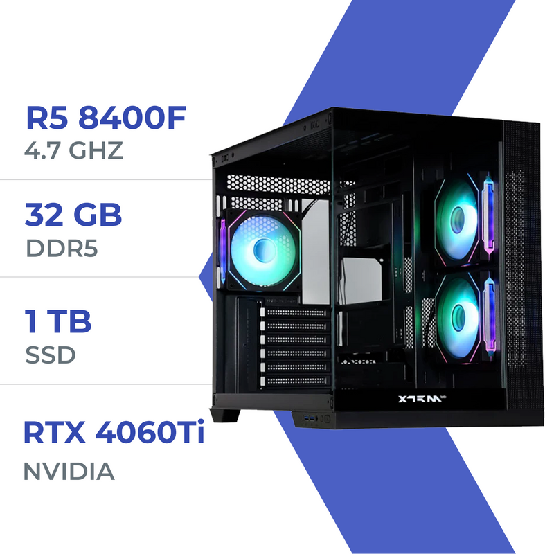 PC Gamer Techspace  R5 8400F/1TB SSD/32GB/RTX 4060 TI